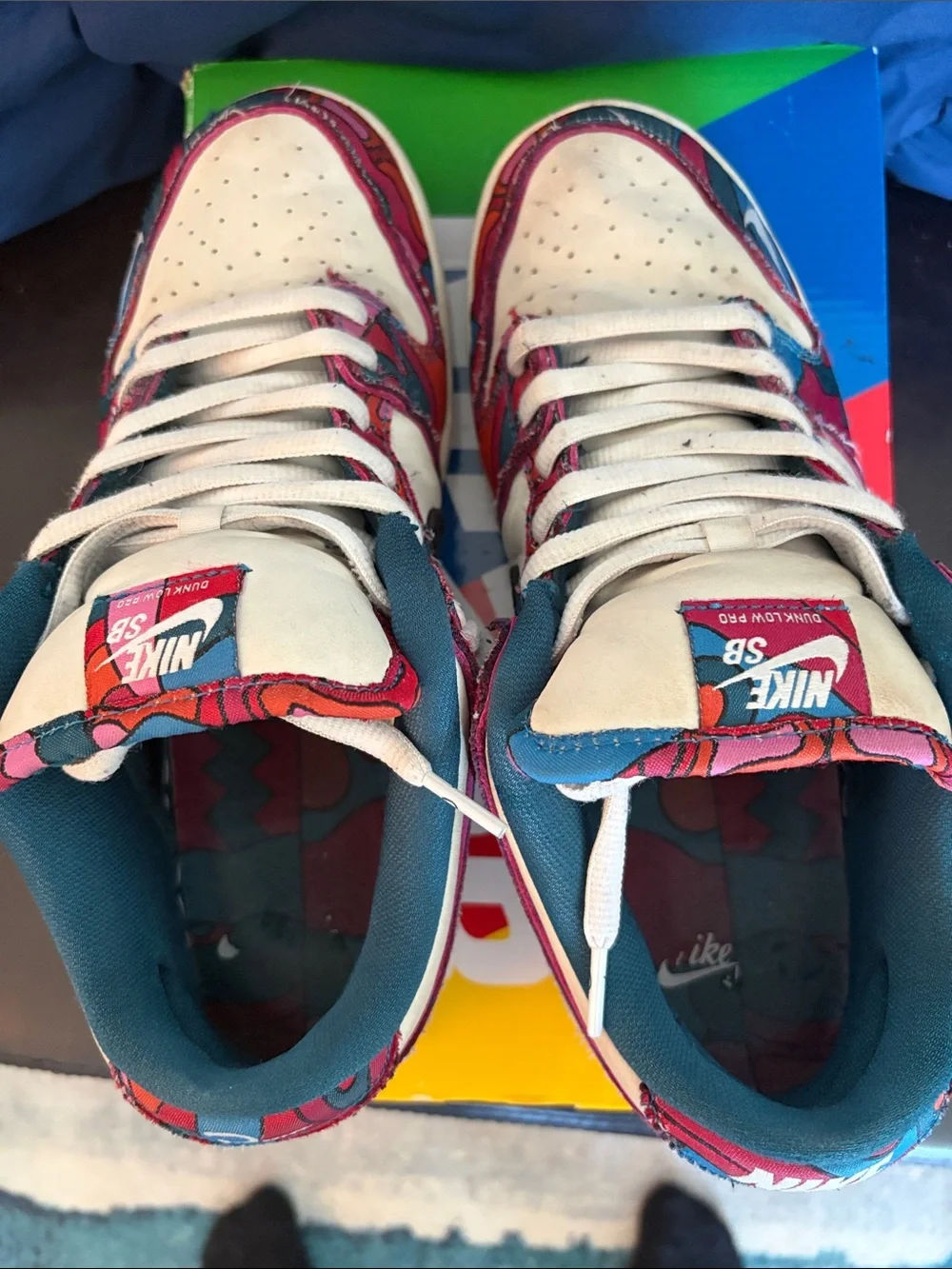 SB Dunk Low Parra Size 10